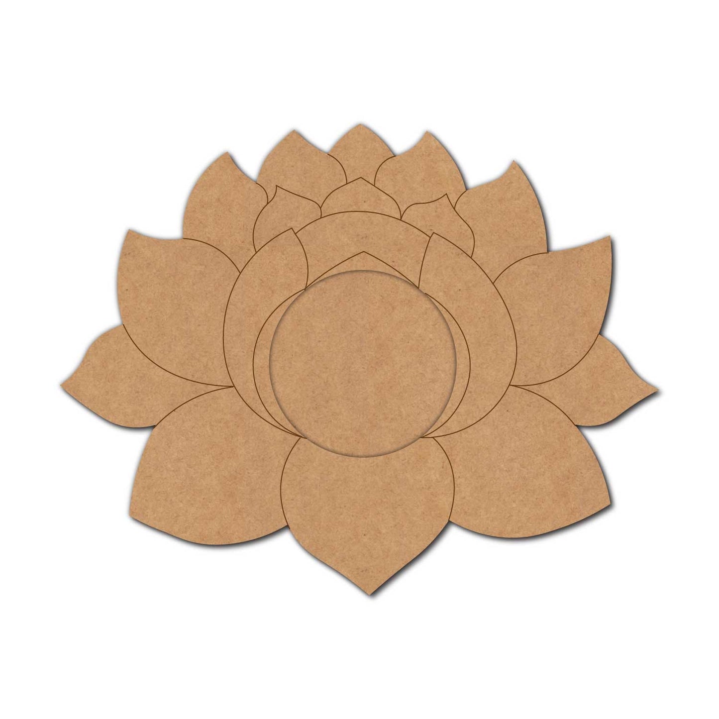 Lotus Diya Tealight Holder Pre Marked MDF Design 10
