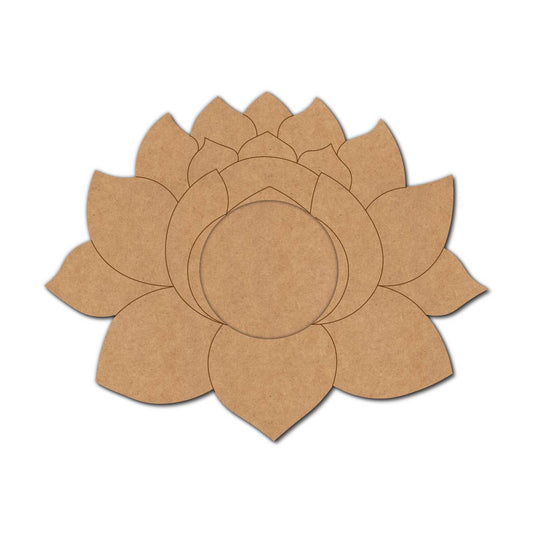 Lotus Diya Tealight Holder Pre Marked MDF Design 10