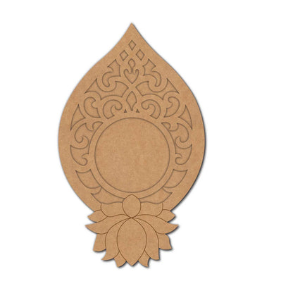 Lotus Diya Tealight Holder Pre Marked MDF Design 12