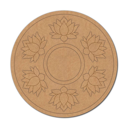 Lotus Diya Tealight Holder Pre Marked MDF Design 13