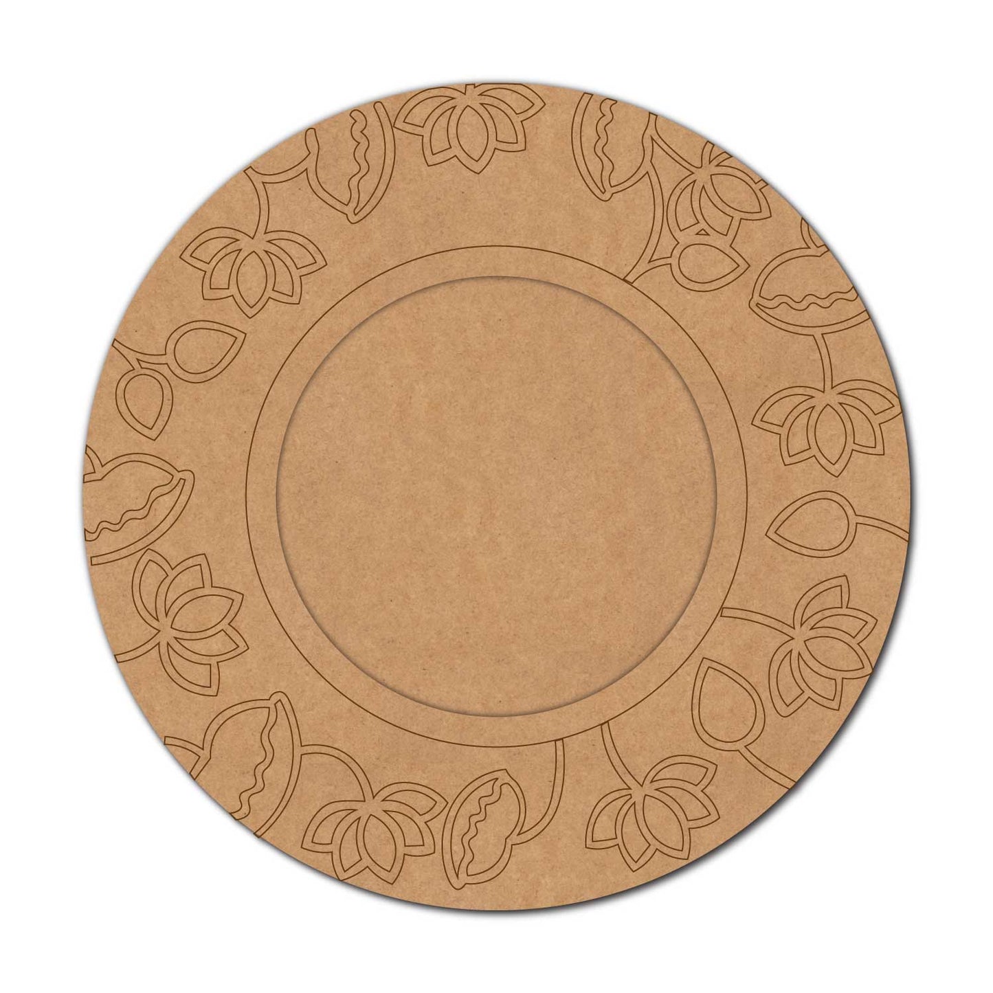 Lotus Diya Tealight Holder Pre Marked MDF Design 14