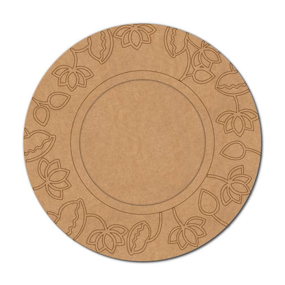 Lotus Diya Tealight Holder Pre Marked MDF Design 14