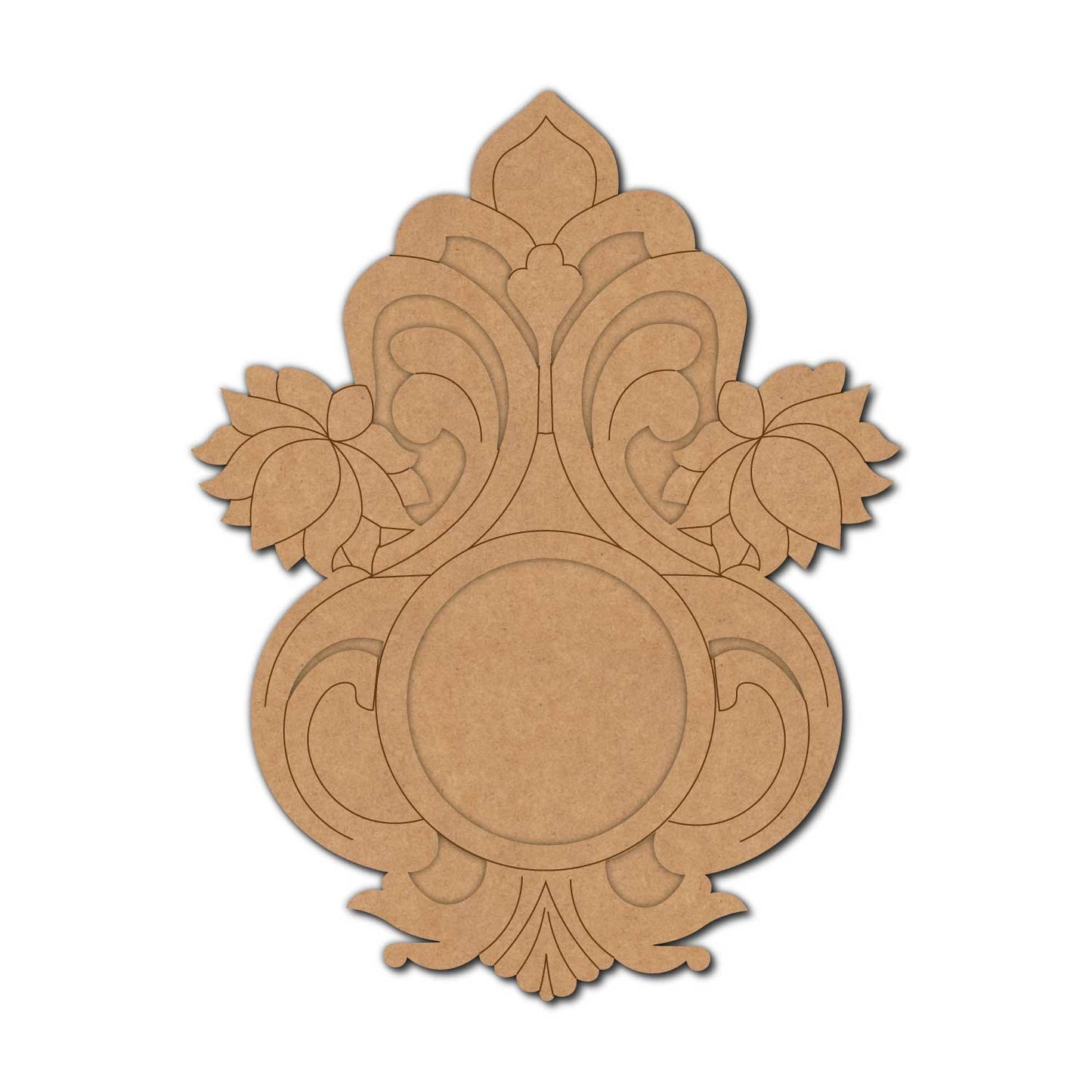 Lotus Diya Tealight Holder Pre Marked MDF Design 15