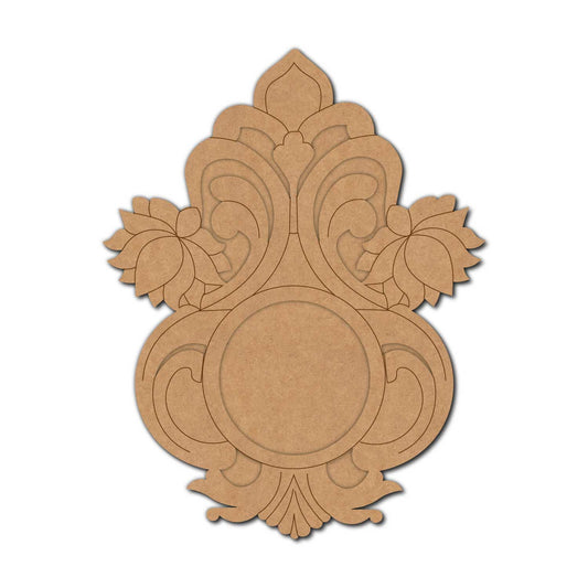 Lotus Diya Tealight Holder Pre Marked MDF Design 15