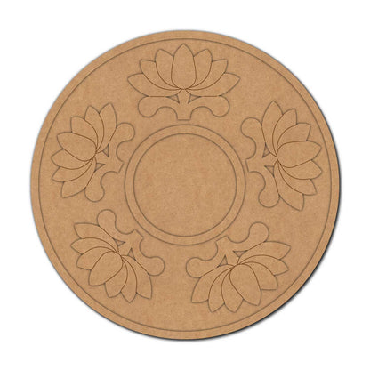 Lotus Diya Tealight Holder Pre Marked MDF Design 17