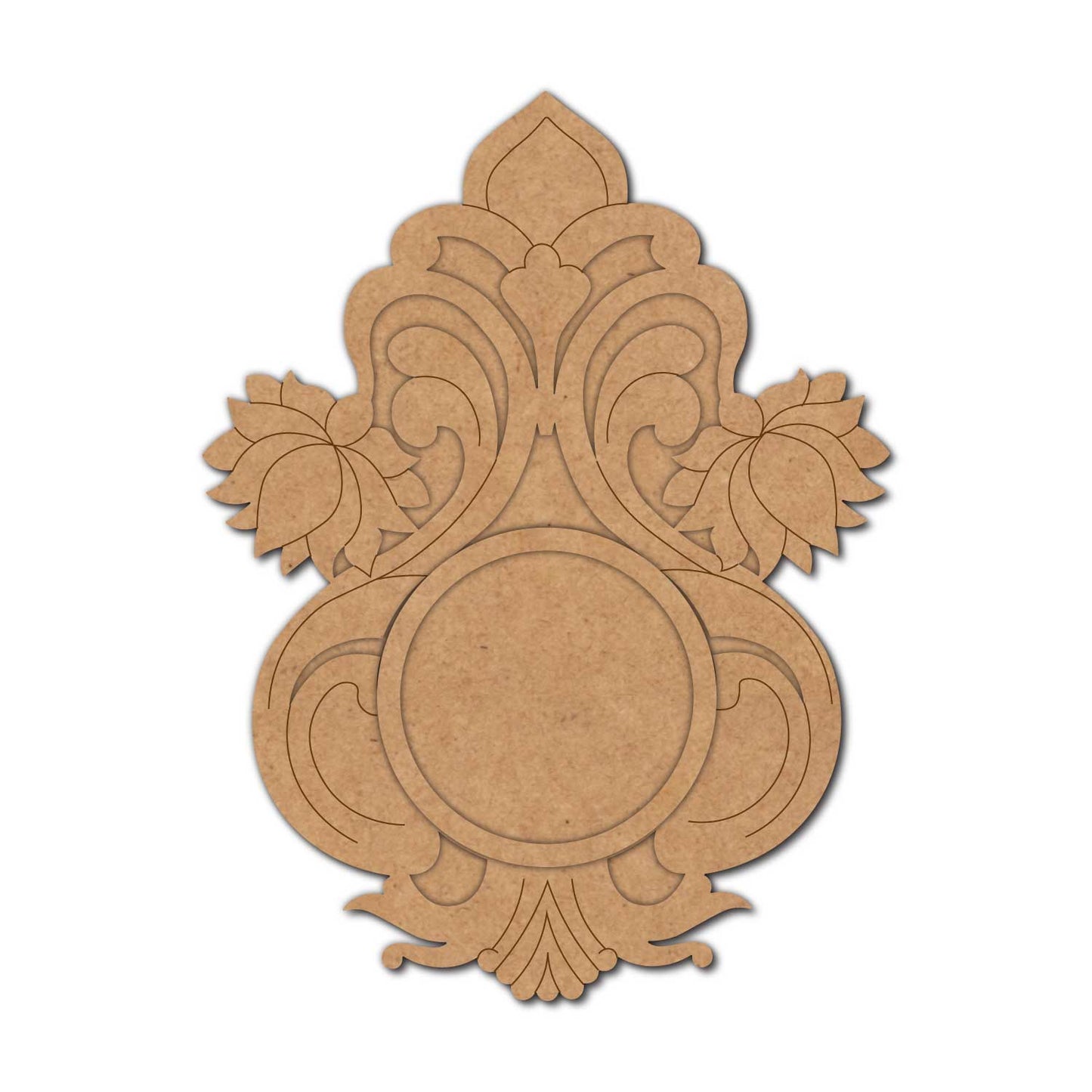 Lotus Diya Tealight Holder Pre Marked MDF Design 19