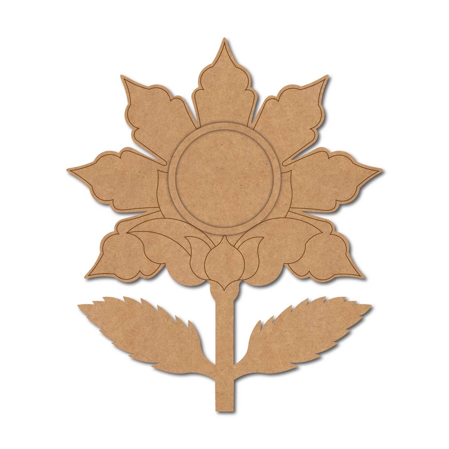 Lotus Diya Tealight Holder Pre Marked MDF Design 21