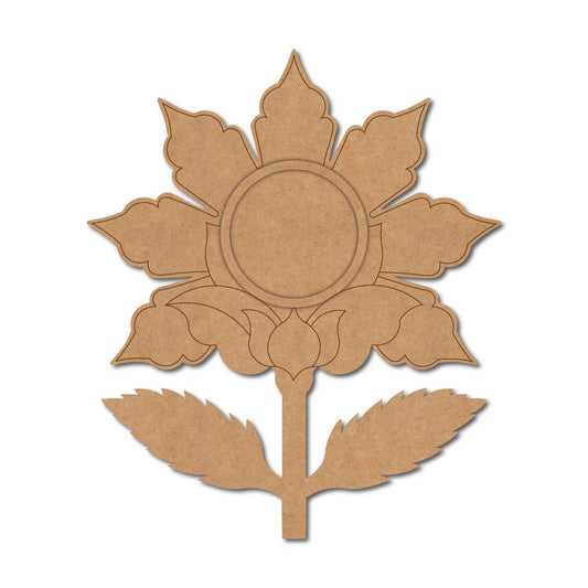 Lotus Diya Tealight Holder Pre Marked MDF Design 21