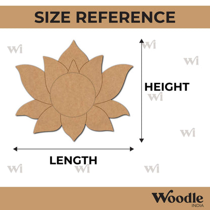 Lotus Diya Tealight Holder Pre Marked MDF Design 9
