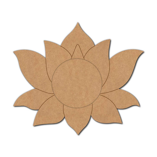 Lotus Diya Tealight Holder Pre Marked MDF Design 9