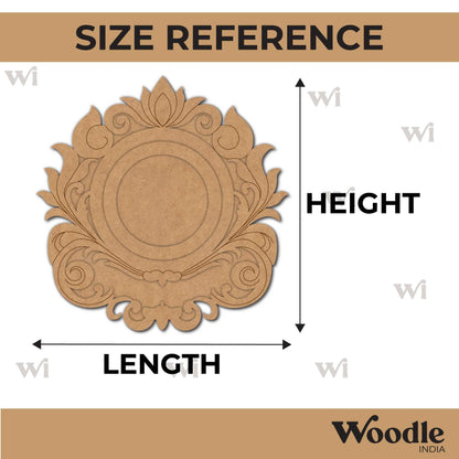 Lotus Floral Diya Tealight Holder Pre Marked MDF Design 2