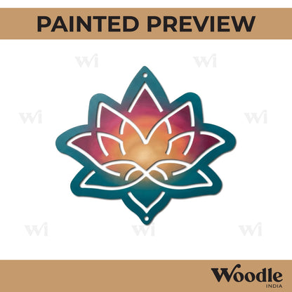 Lotus Hanging Cutout MDF Design 1