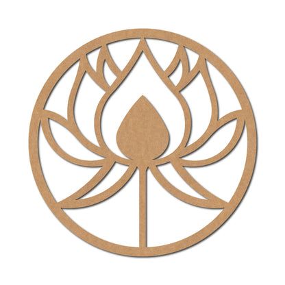 Lotus Macrame Cutout MDF Design 2