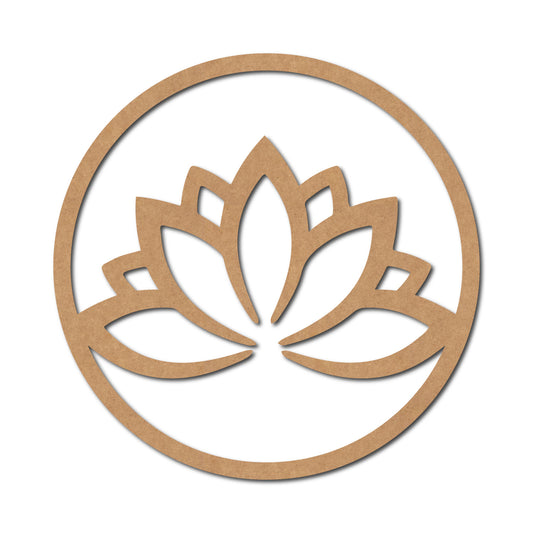 Lotus Macrame Cutout MDF Design 3