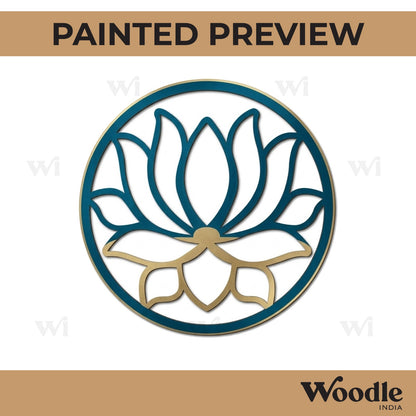 Lotus Macrame Round Cutout MDF Design 1