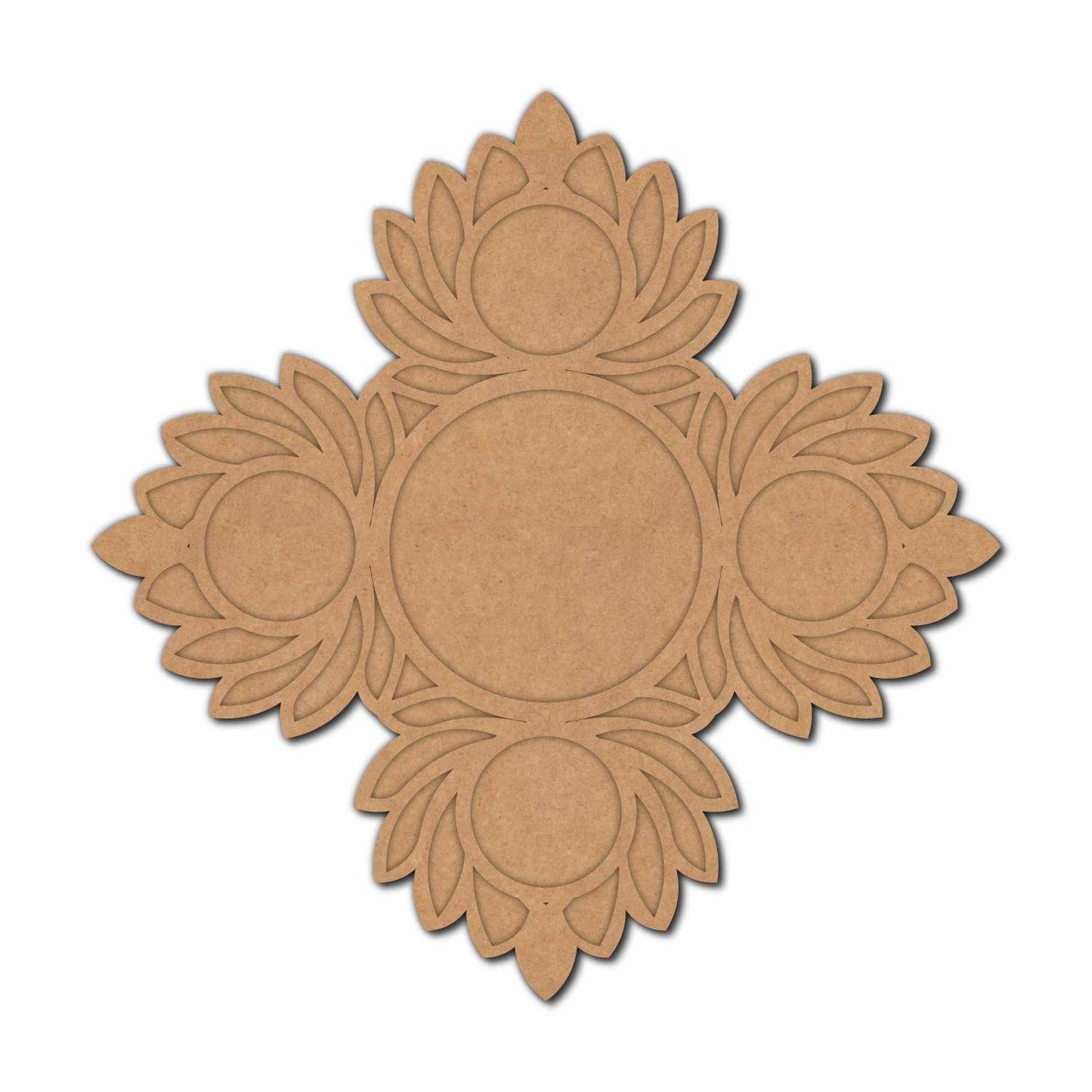 Lotus Multiple Diya Tealight Holder MDF Design 2