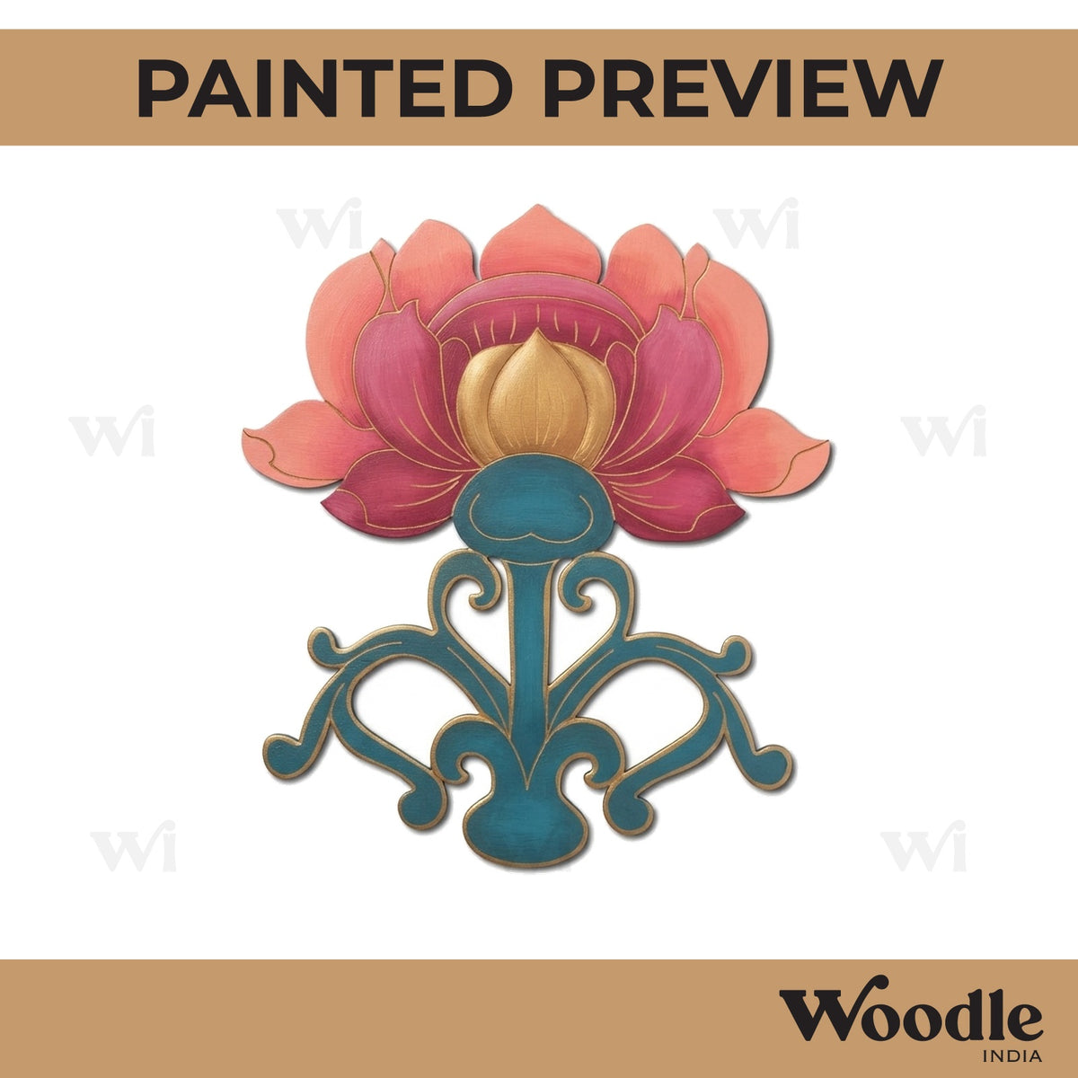 Lotus Pre Marked MDF Design 13