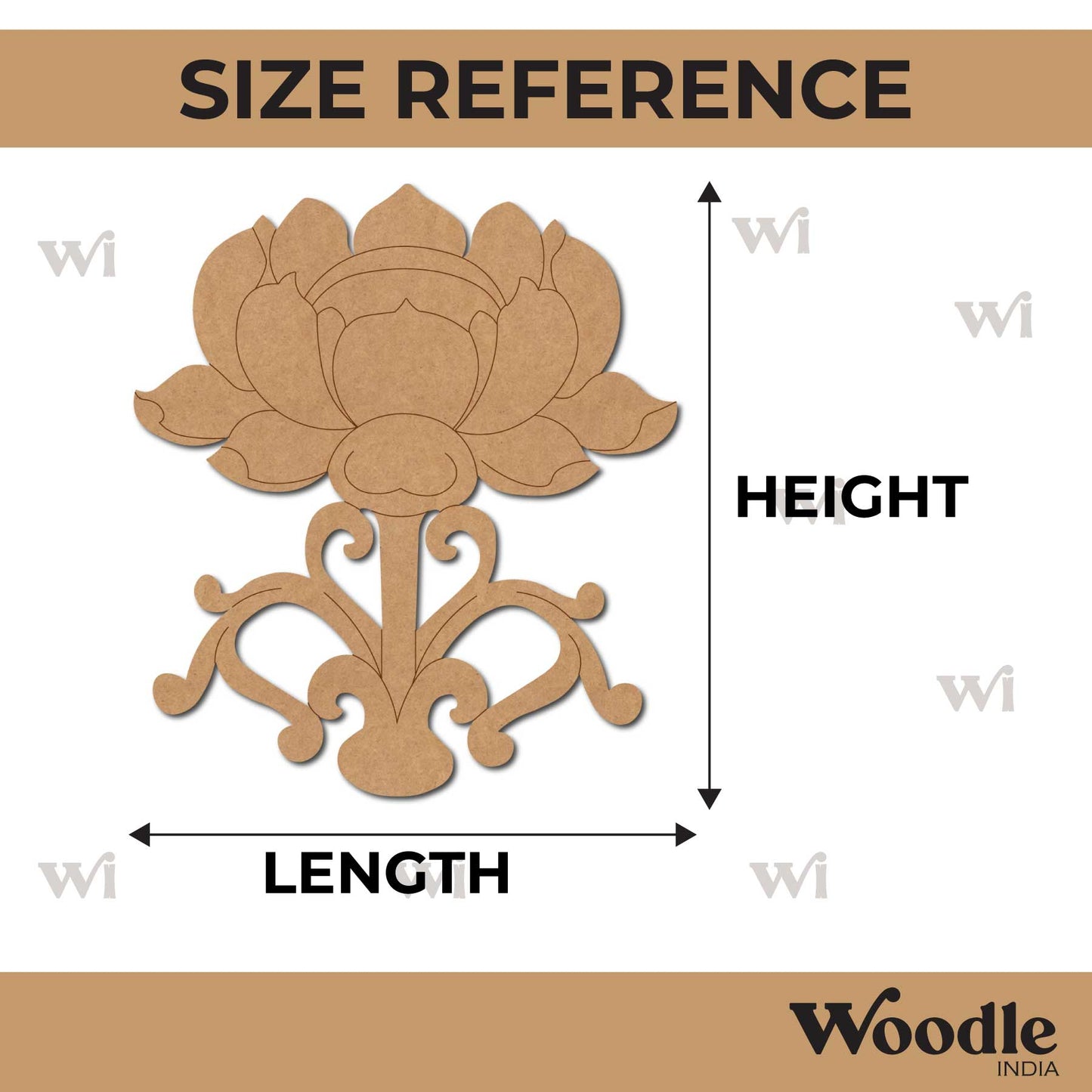 Lotus Pre Marked MDF Design 13