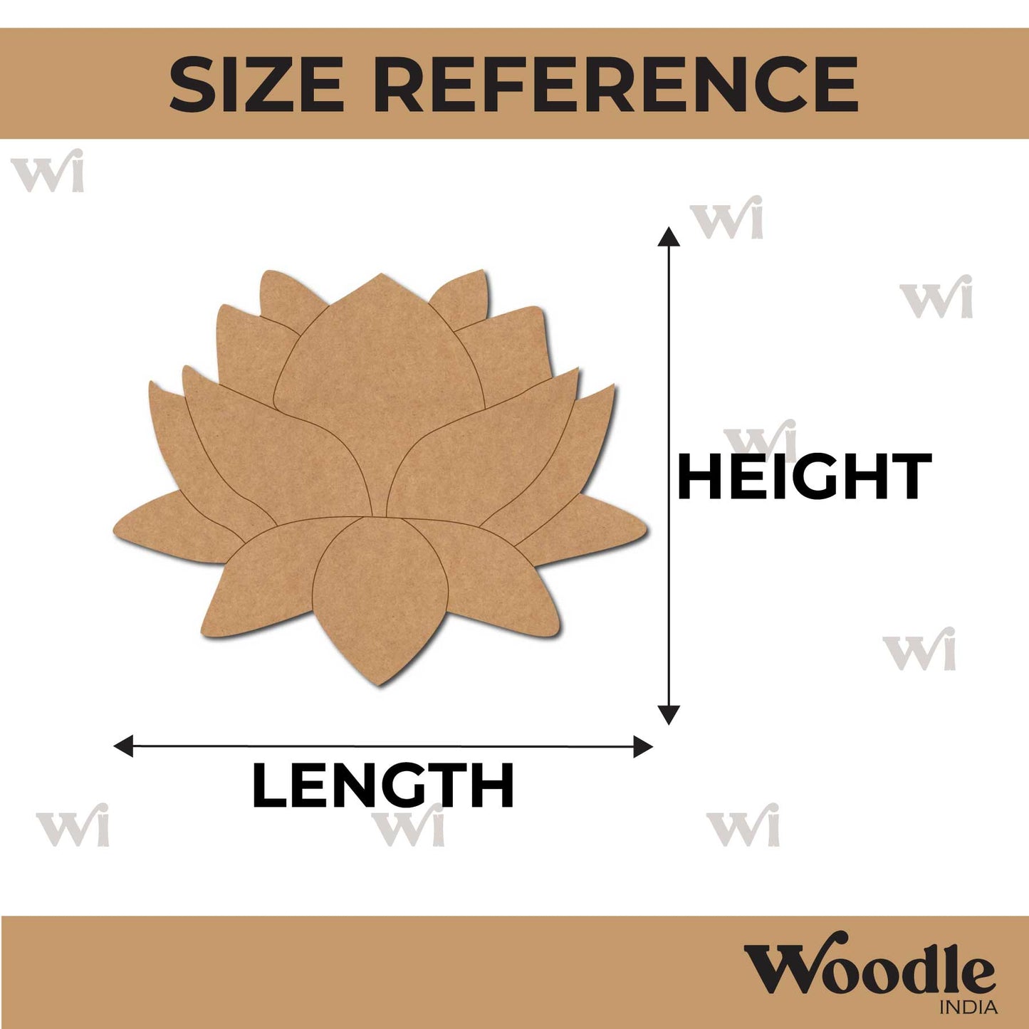 Lotus Pre Marked MDF Design 15