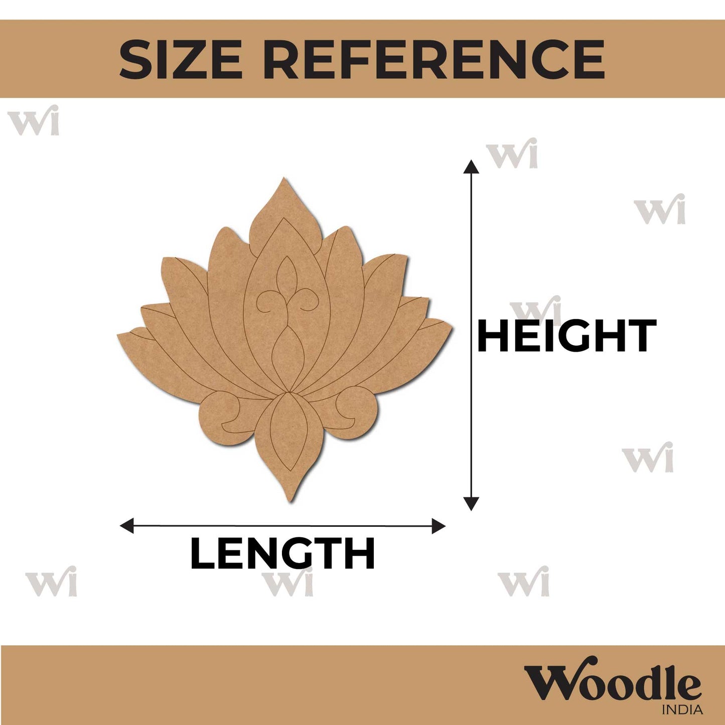 Lotus Pre Marked MDF Design 16