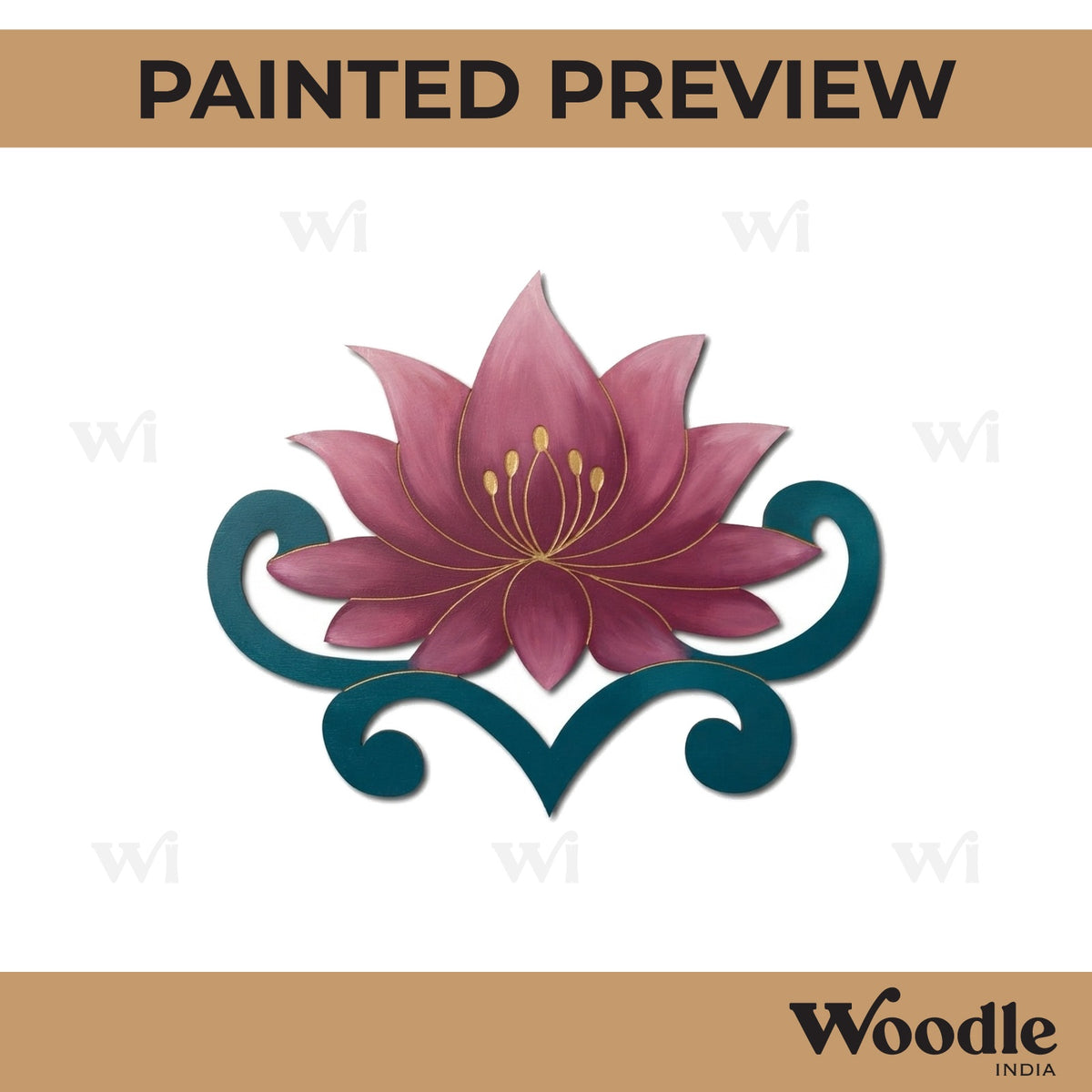 Lotus Pre Marked MDF Design 17
