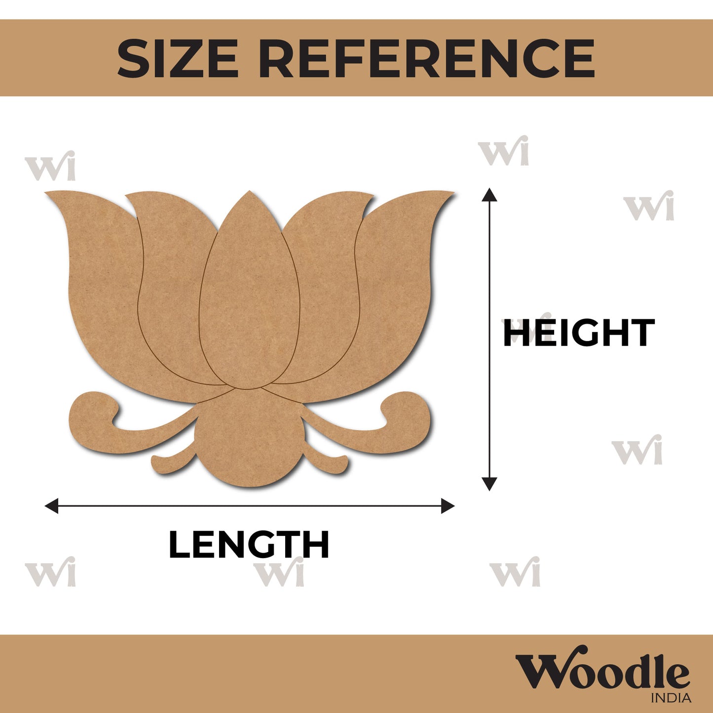 Lotus Pre Marked MDF Design 18