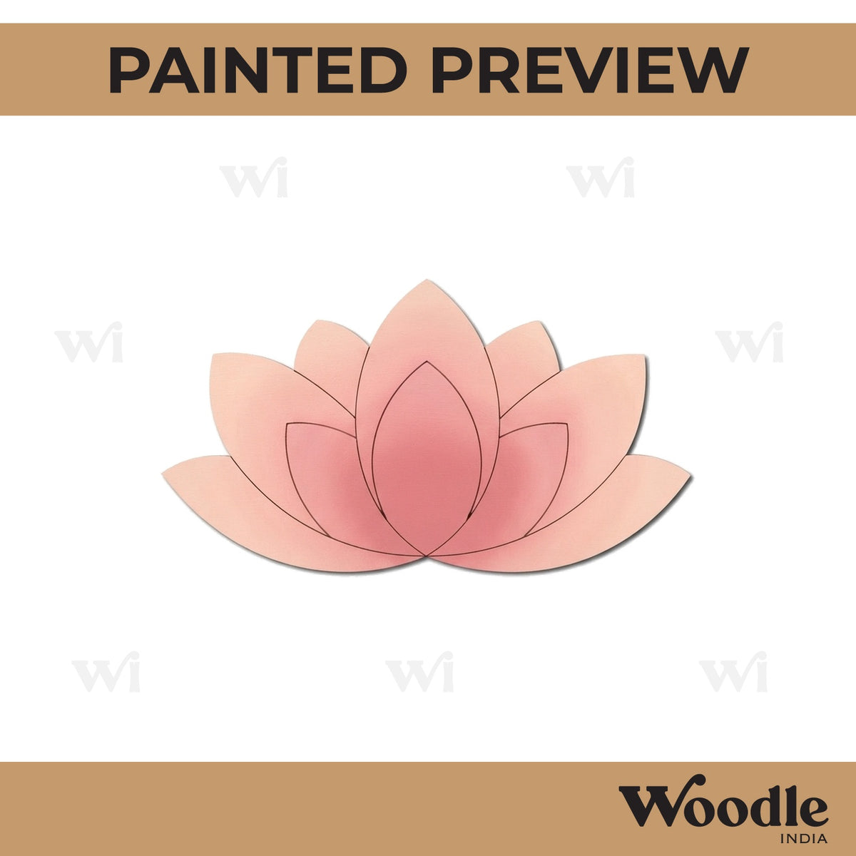Lotus Pre Marked MDF Design 3