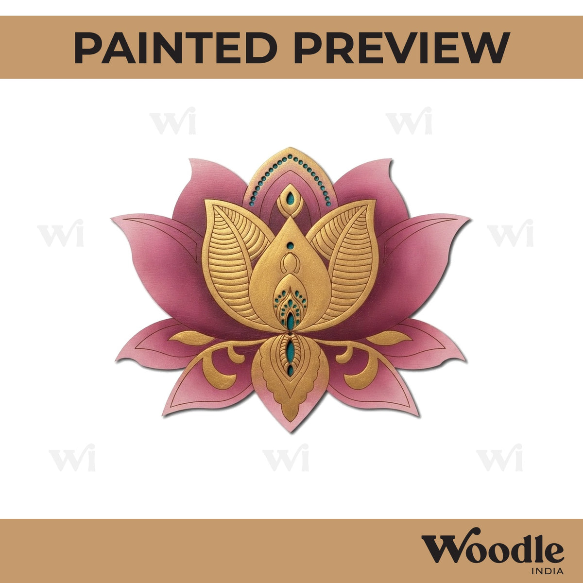 Lotus Pre Marked MDF Design 4