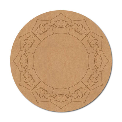 Lotus Pre Marked Round MDF Design 10