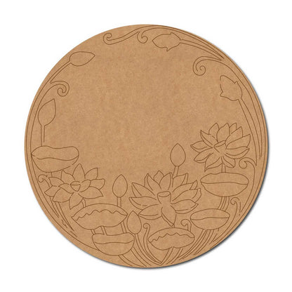 Lotus Pre Marked Round MDF Design 13
