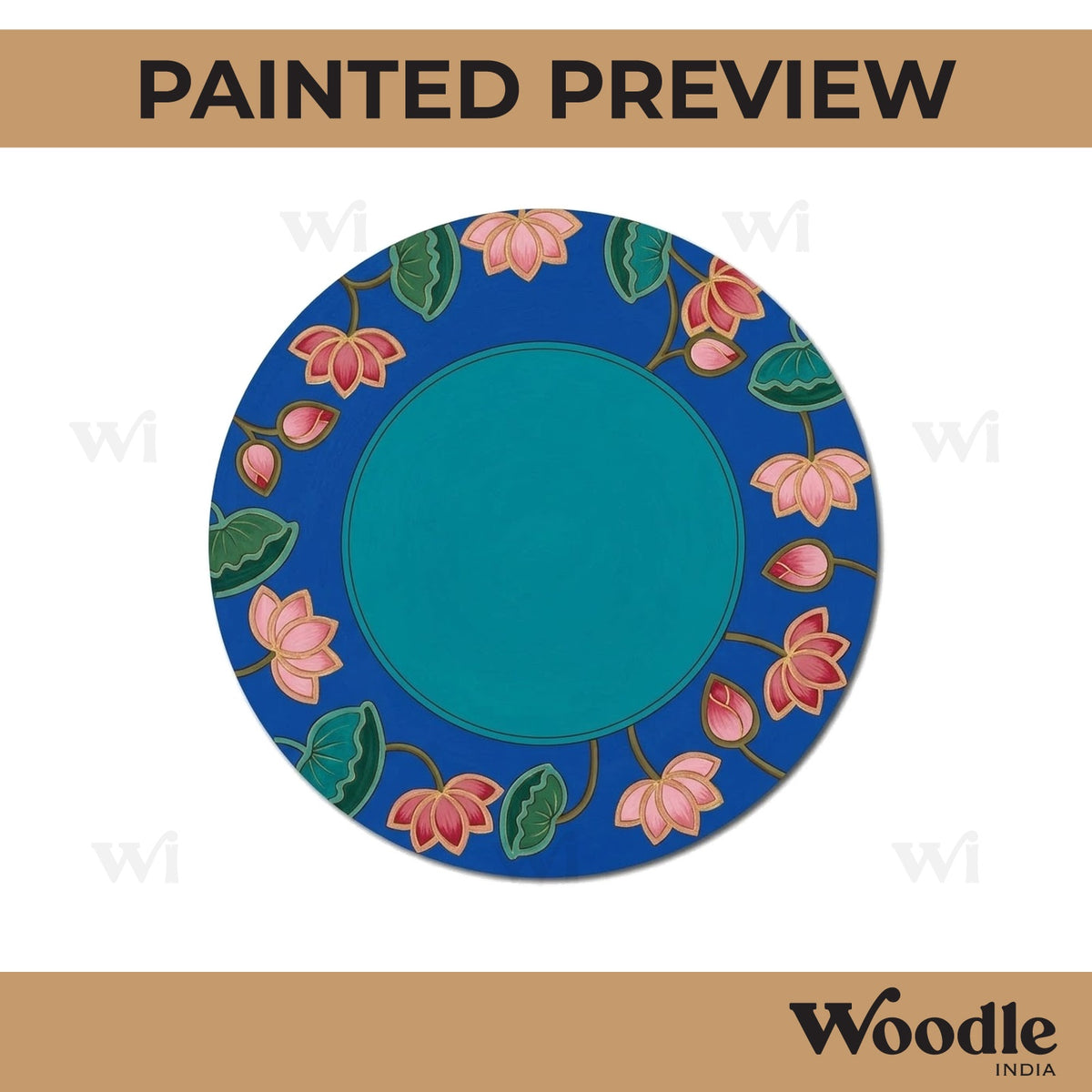 Lotus Pre Marked Round MDF Design 14