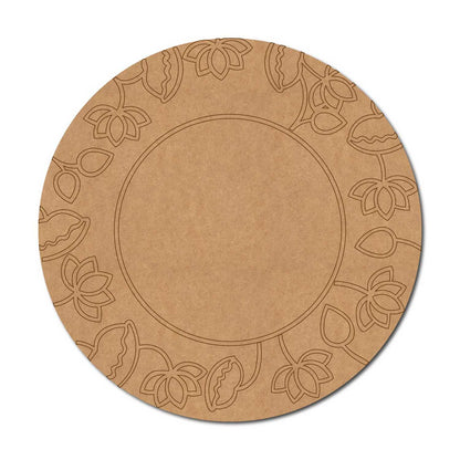 Lotus Pre Marked Round MDF Design 14