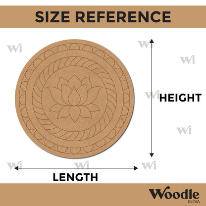 Lotus Pre Marked Round MDF Design 2