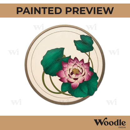 Lotus Pre Marked Round MDF Design 5