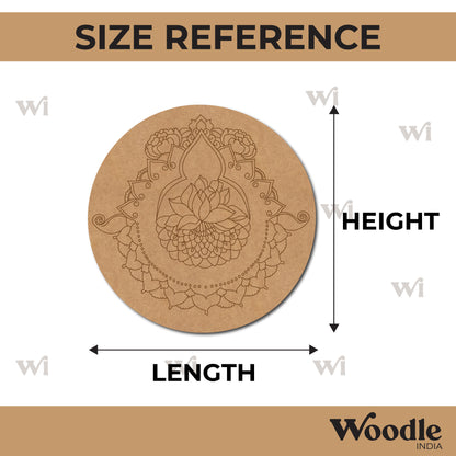 Lotus Pre Marked Round MDF Design 7