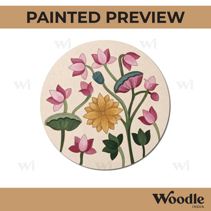 Lotus Pre Marked Round MDF Design 8