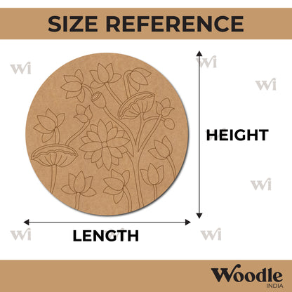Lotus Pre Marked Round MDF Design 8