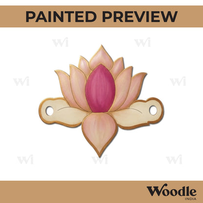 Lotus Rakhi Pre Marked MDF Design 1