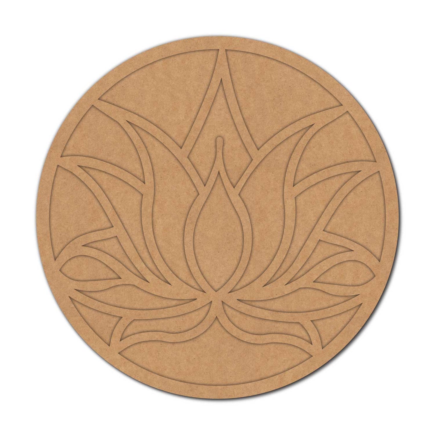 Lotus Reusable Rangoli Base MDF Design 4