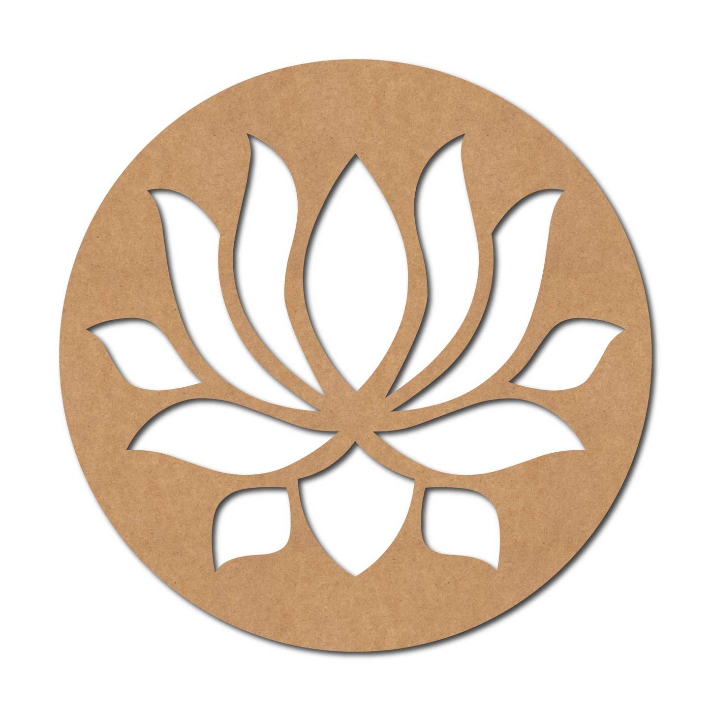 Lotus Round Cutout MDF Design 1