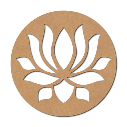 Lotus Round Cutout MDF Design 1
