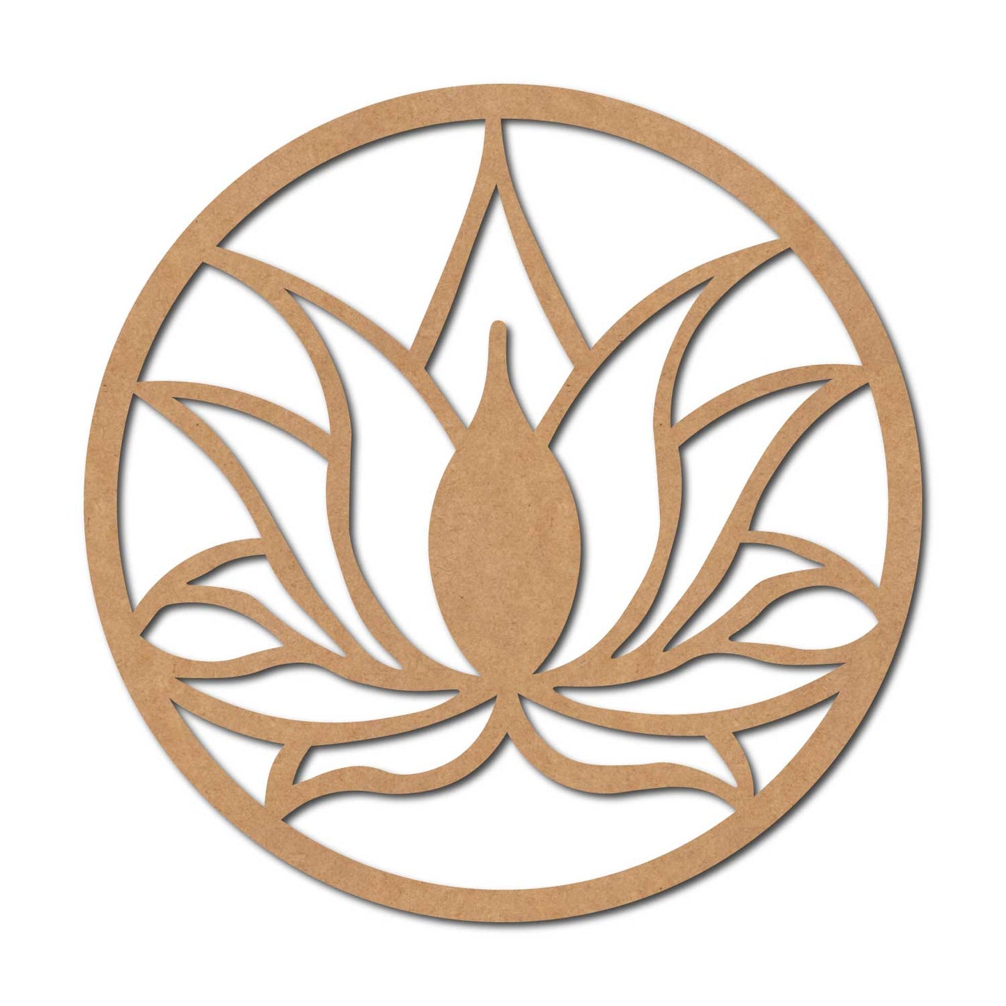 Lotus Round Cutout MDF Design 2