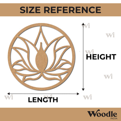 Lotus Round Cutout MDF Design 2