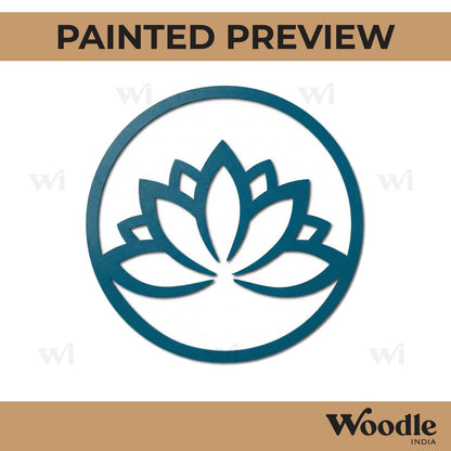 Lotus Round Cutout MDF Design 3