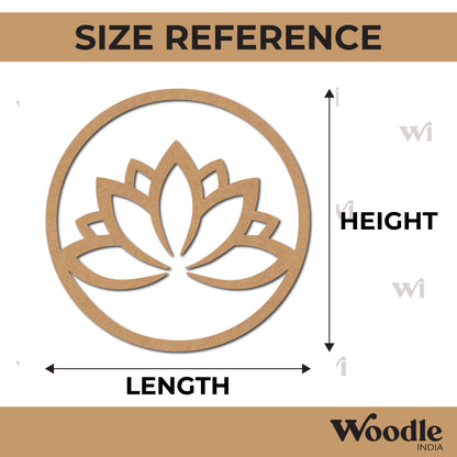 Lotus Round Cutout MDF Design 3