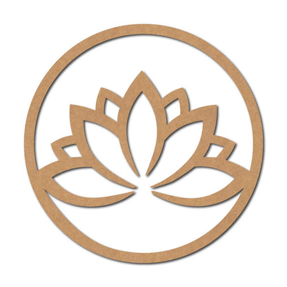 Lotus Round Cutout MDF Design 3