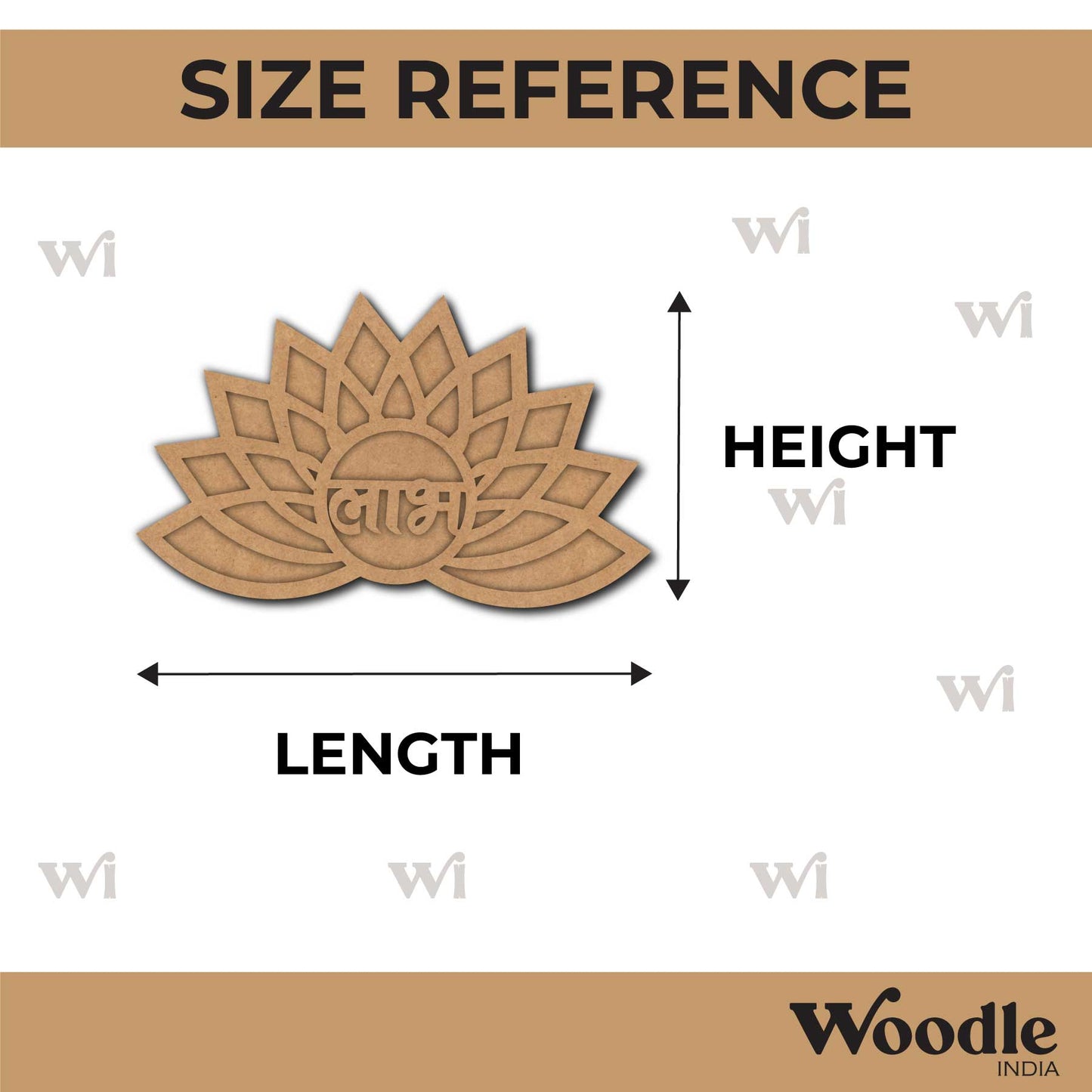 Lotus Shubh Labh Base MDF Design 2