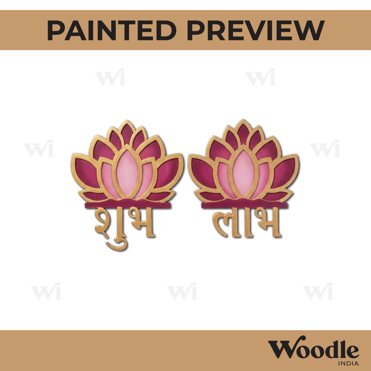 Lotus Shubh Labh Base MDF Design 5