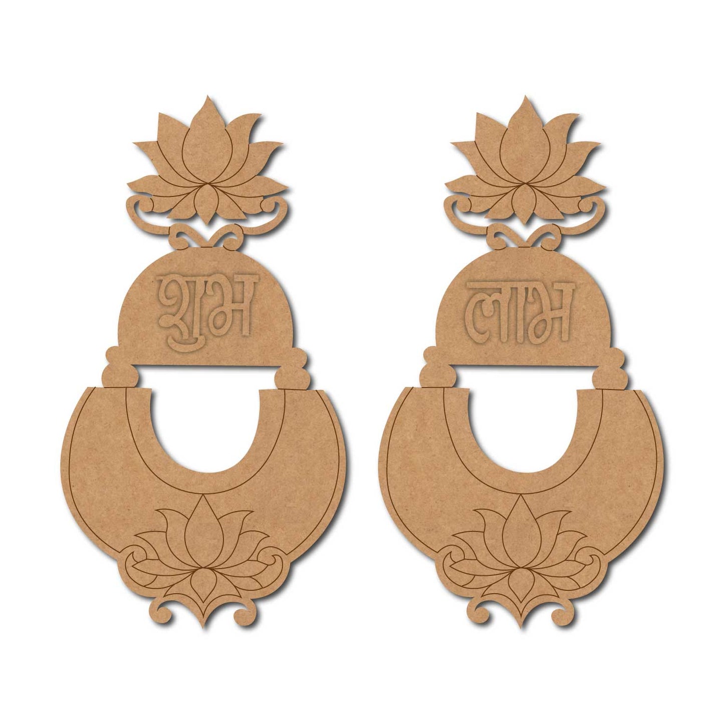 Lotus Shubh Labh Pre Marked Base MDF Design 3