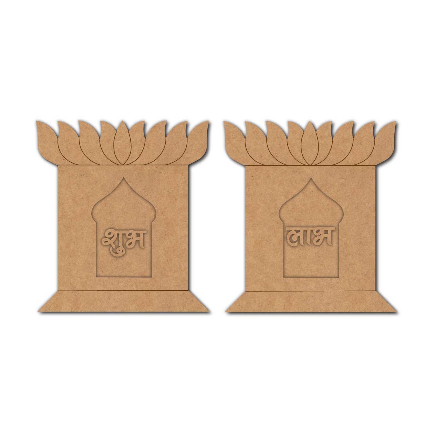 Lotus Shubh Labh Pre Marked Base MDF Design 4